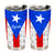Puerto Rico Flag And Symbols Personalized Tumbler With Your Name - Tumbler Born Teezalo
