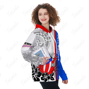 Puerto Rico Flag Half Landscapes Custom Your Name 3D Hoodie