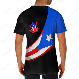 Puerto Rico Flag And Coqui Personalized Shirt For Puerto Ricans