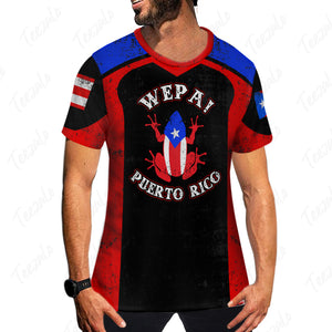 Puerto Rico Flag Unisex 3D Personalized T-shirt