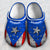 Puerto Rico Personalized Clogs Shoes In Full Pattern