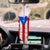 Puerto Rico Flag Map Car Hanging Ornament - Car Hanging Ornament Born Teezalo