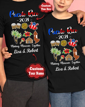 Puerto Rico Family Vacation Personalized Shirt Making Memories Together - Vacation T-shirt Teezalo