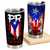 Puerto Rico PR Flag Personalized 20z Steel Cup - Tumbler Born Teezalo