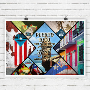 Puerto Rico Saying Posters Wall Art Decor - Poster Born Teezalo
