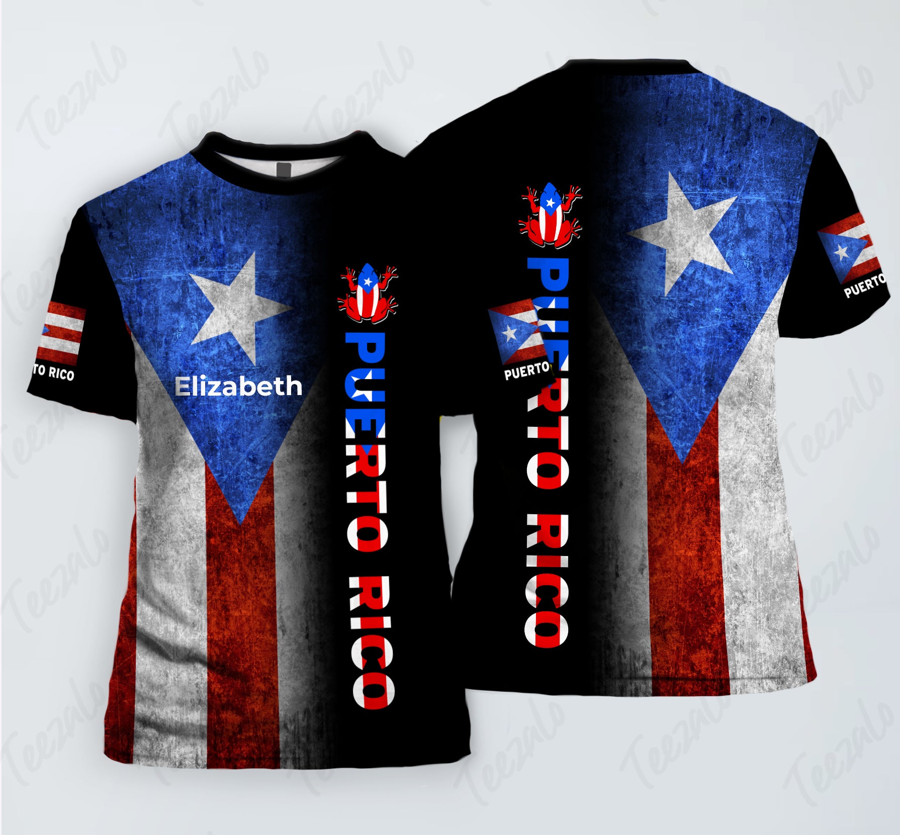 X-SAFALA Custom Name Puerto Rico Love Country Flag 3D Printed Baseball Jersey Summer Shirt Men's Tops Tee