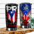 Puerto Rico PR Flag Personalized 20z Steel Cup - Tumbler Born Teezalo