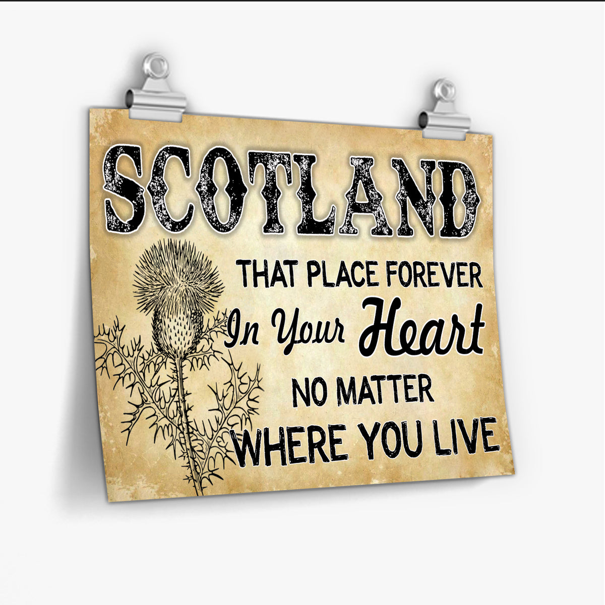 Scotland That Place Forever In Your Heart Poster