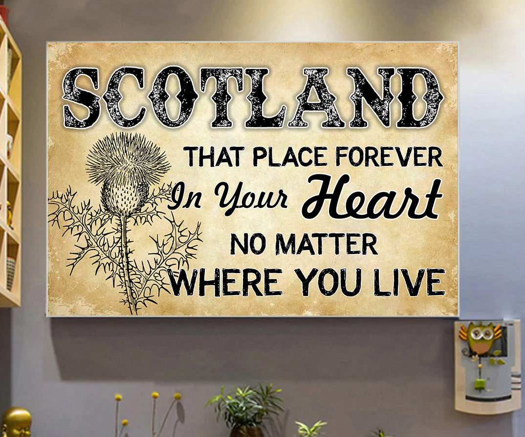 Scotland That Place Forever In Your Heart Poster