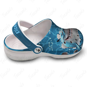 Shark Crack Personalized Clog Shoes