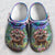 Sloth Personalized Clogs Shoes With Flower Watercolor