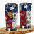 Texas Flag Personalized Tumbler With Longhorn