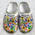 Texas Flower With Symbols Personalized Clogs Shoes