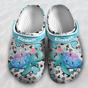 Turtle Personalized Clogs Shoes With Turtle Cute