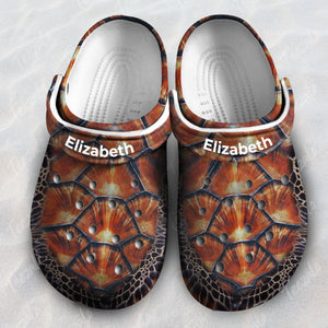 Personalized Turtle Clogs Shoes With Turtle Skin 1