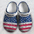 America Flag Personalized Clogs Shoes With Your Name