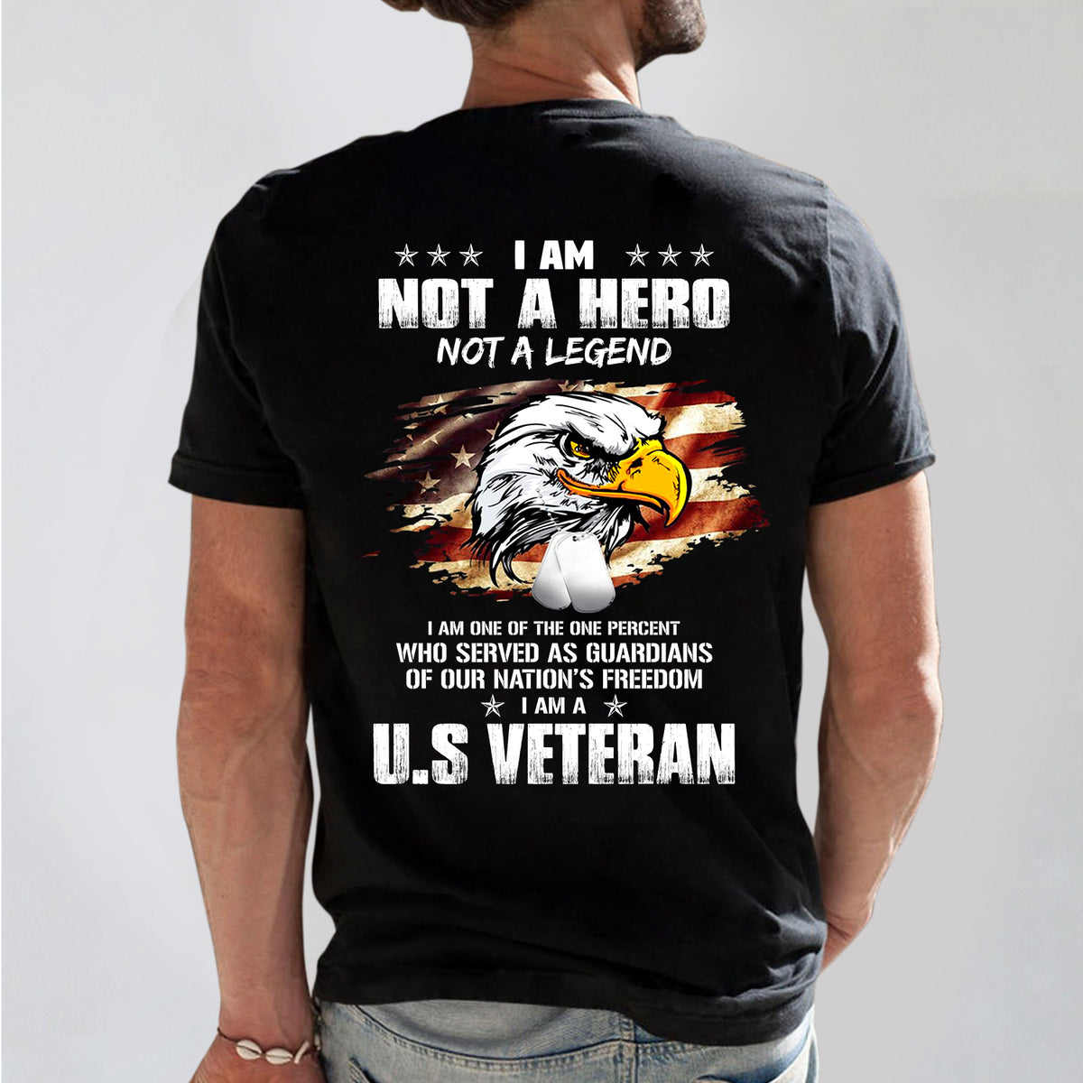 I'm Not A Hero Not A Legend US Veteran T-shirt - T-shirt Veteran Teezalo