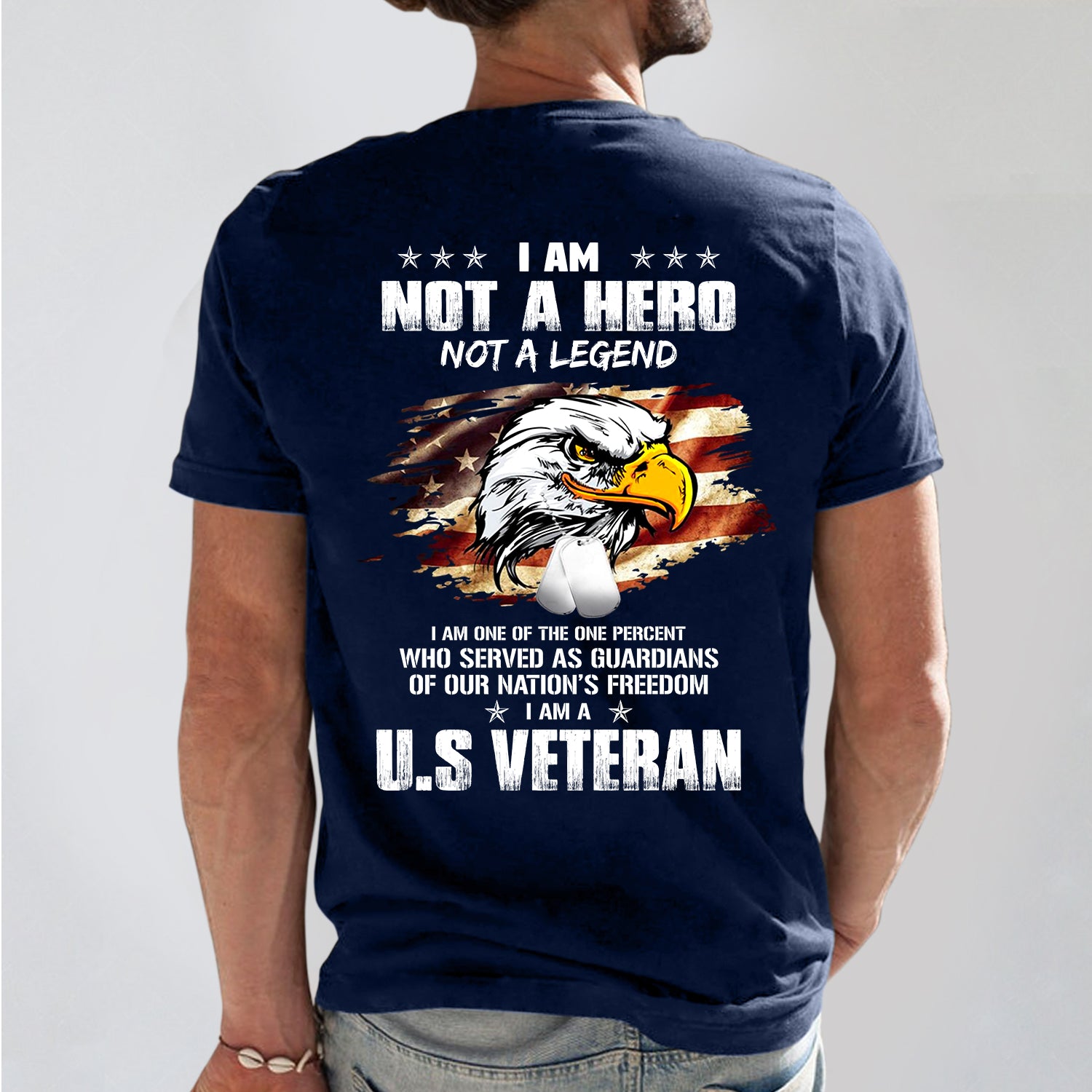 I'm Not A Hero Not A Legend US Veteran T-shirt - T-shirt Veteran Teezalo