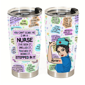 You Can't Scare Me I'm A Nurse Personalized Tumbler
