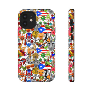 Puerto Rico Flag Symbols Phone Case - Phone Case Teezalo