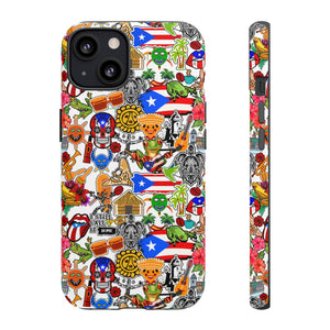 Puerto Rico Flag Symbols Phone Case - Phone Case Teezalo