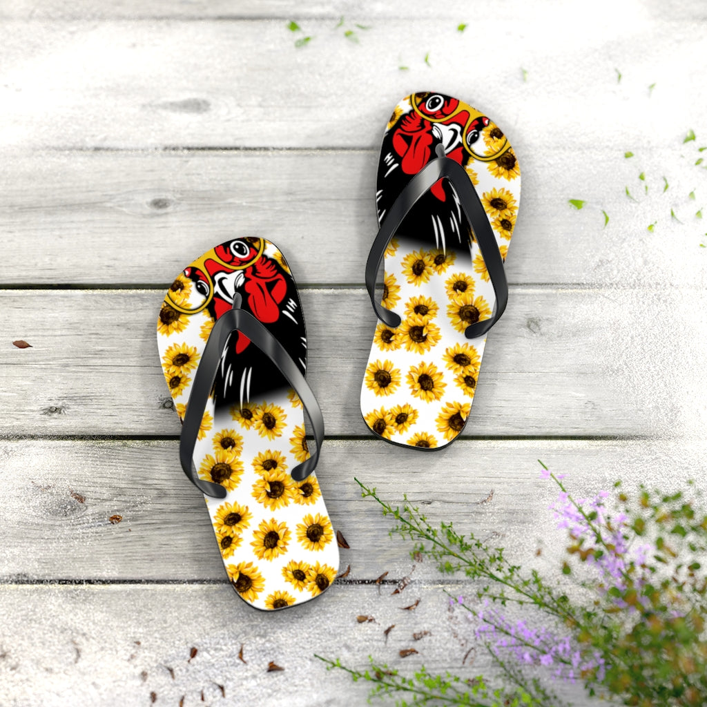 Chicken Flip Flops With Sunflower