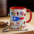 Puerto Rico Flag Symbol Coffee Mug, 11oz Two Tone, Puerto Rico Souvenirs and Gifts - Mug Born Teezalo