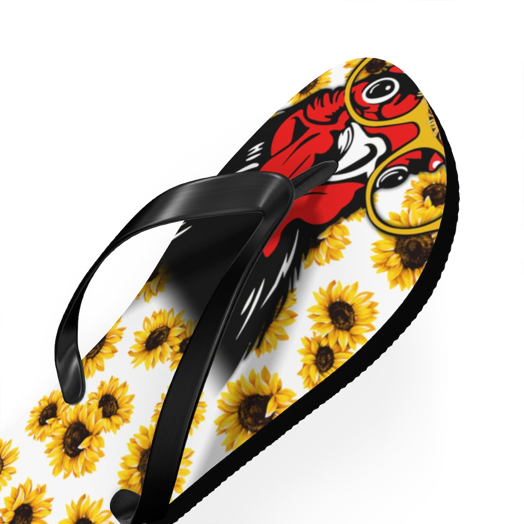 Chicken Flip Flops With Sunflower