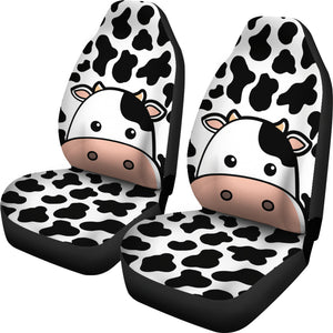 Cow Face Car Seat Covers