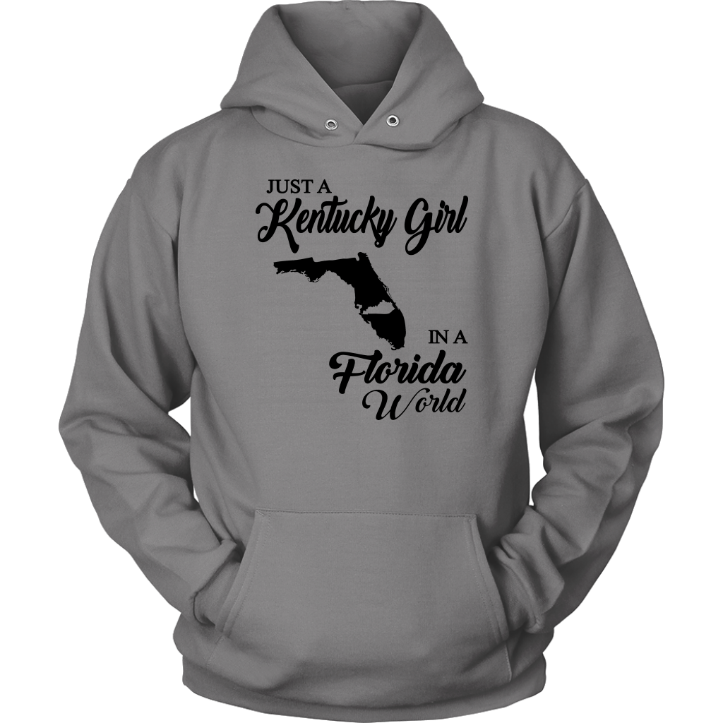 Just A Kentucky Girl In A Florida World T-shirt - T-shirt Teezalo