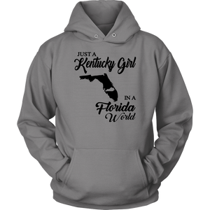 Just A Kentucky Girl In A Florida World T-shirt - T-shirt Teezalo