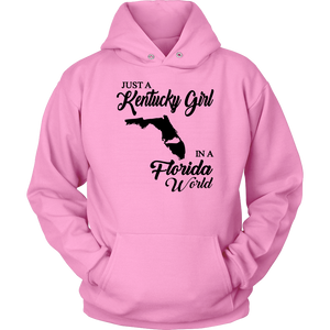 Just A Kentucky Girl In A Florida World T-shirt - T-shirt Teezalo