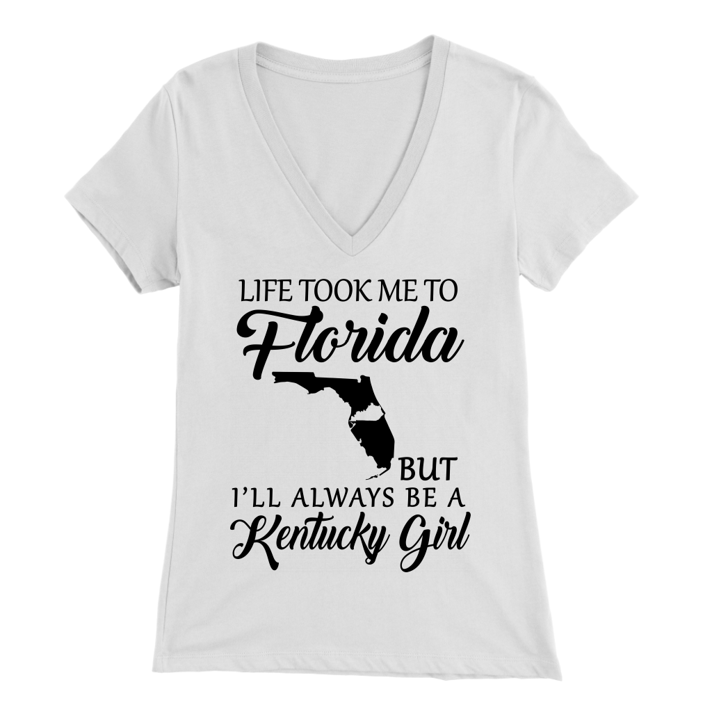 Life Took Me To Florida But Always Be A Kentucky Girl T-shirt - T-shirt Teezalo